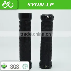 Black Bicycle Handle Bar Grips With Steel Screw thumbnail-1