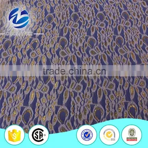High Quality Indian Metallic Lace Fabric for Ladies Party Evening Dress thumbnail-1