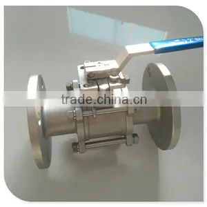 3Piece 1000WOG Threaded Full Port Flanged Ball Valve With Mounting Pad thumbnail-1