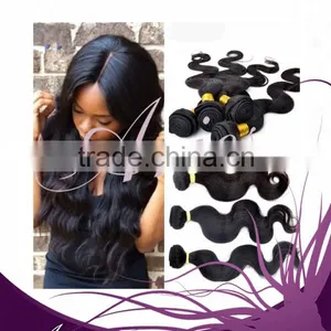 Brazilian Human Remy Hair Extensions Unprocessed Weft Body Wave Weave thumbnail-1