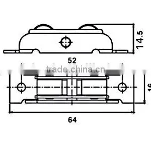 Nylon Roller For PVC Sliding Window thumbnail-6