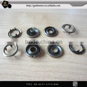 15mm Metal Five Parts Prong Spring Snap Button thumbnail-1