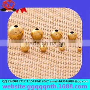 Metal Craft Lathe Solid Hollow Drilled Half Hole Copper Bead Ball thumbnail-2