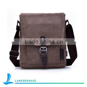 Wholesale Fashion Canvas Messenger Bag Shoulder Bags Men Outdoor Bag thumbnail-1