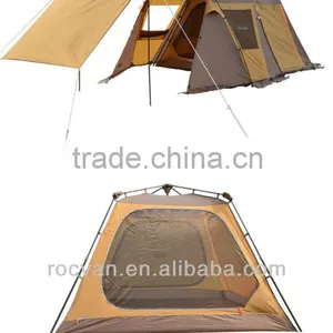 2015 New Style 1 Room 2 Door Big Family Double Layer 5 Person Automatic Camping Tent thumbnail-3