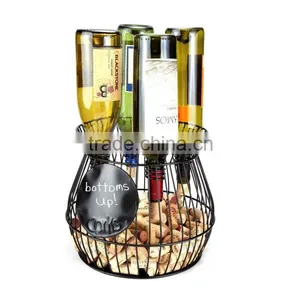 Classical Eco-friend Wholesale Metal Wine Cork Holder/ Bottle Holder thumbnail-1