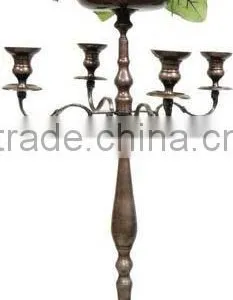 Antique Candelabra, Candelabra 5 Candle With Bowl Attachment, Wedding Candelabra,candle Holder, Candelabra thumbnail-1