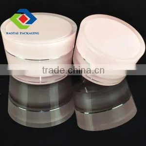 15gm,30gm,50gm Tapered Round Empty Plastic Jar,recycled Cosmetic Packaging thumbnail-3