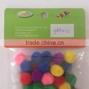 Factory Supply DIY Crafts Acrylic Fluorescent Pompoms Toys for Kids or Wedding Party Decoration thumbnail-5