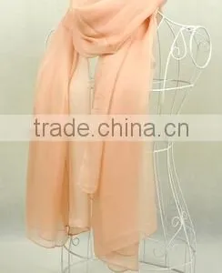 100% Silk Pure Color Long Silk Colourful Scarves thumbnail-4