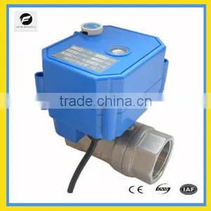 CWX-25S Mini Manual Override Electric Ball Valve 3-6v,12v,24v Two Way Valve thumbnail-1