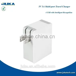 US Plug 5V 5A 4 Ports USB Wall Charger Power Adapter Travel Wall Charger For IPhone Samsung Mobile Phone Tablet thumbnail-4