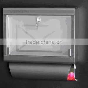 Stainless Steel Letter Mail Box With Glass Door thumbnail-1