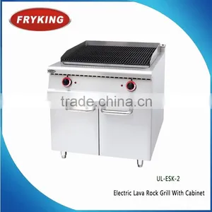 Commercial Electric Lava Rock Grill With Cabinet thumbnail-1