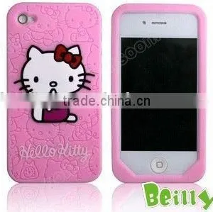 Cute 3D Cat Cartoon Silicone Mobie Phone Case Factory thumbnail-1