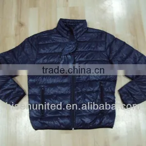 Mens 100% Nylon Ultra Thin Foldable Down Jacket thumbnail-1