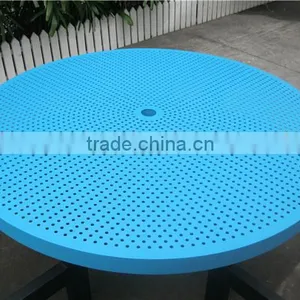 Outdoor Furniture Set Metal Picnic Table Set Outdoor Table and Bench thumbnail-4
