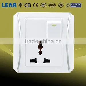 N6 Series Wall Switch 13A 1 Gang Switched Universal Socket thumbnail-1