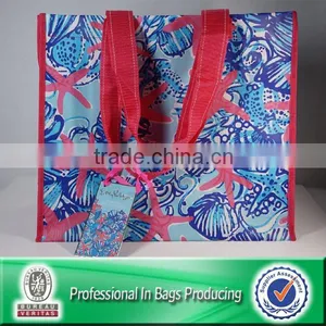 Eco-friendly Laminated Woven Polyester Wholesale Reusable Shopping Bags thumbnail-1
