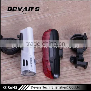 2016 High Quality and Super Bright Sllicone Bicycle Light With Battery thumbnail-2