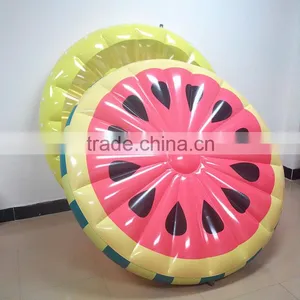 Small Quantity Order Available Watermelon Slice Island Inflatable Raft, Inflatable Watermelon Pool Float for Sale thumbnail-1