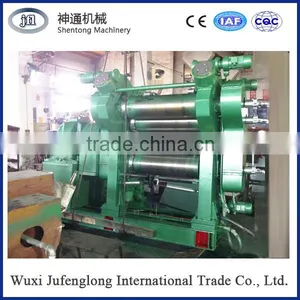 XY-4F400 Rubber Sheet Four-roll Calender Factory, Roll Calender for Artificial Leather Line thumbnail-1