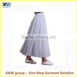 Wholesale High Quality Fashion Women Designs Tulle Skirt thumbnail-2