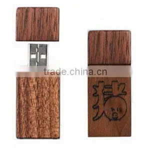 Laser Logo Wooden Usb Memory Disk for Furniture Gift 1gb thumbnail-1
