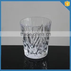 Old Fashion Carved Crystal Rock Glasses thumbnail-1