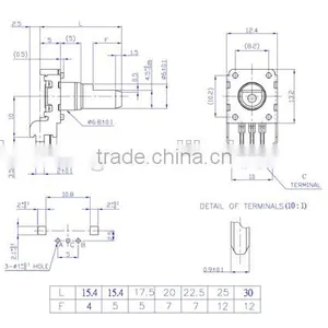 HW-12EN5V24B Rotary Encoder With Flat Shaft Electric 12&24 Detents Rotary Encoder thumbnail-2