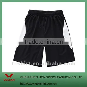 Hot Sell Black Sports Shorts With White Stirpe, Accepted Custom Logo thumbnail-1