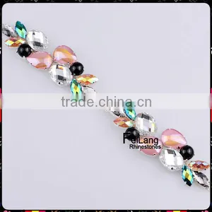 Feilang Fashion Beaded Ribbon Rhinestone Trimming thumbnail-1