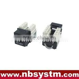 UTP Cat5e Keystone Jack 90 Degree,110 Type thumbnail-1