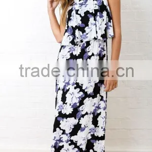 2016 China Wholesale Factory Clothing Wholesale Latest Fashion Dress Digital Print Dress thumbnail-6