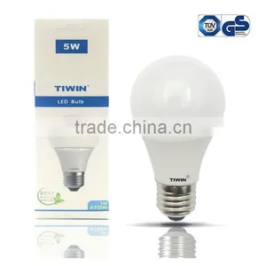 TIWIN Hot High Brightness E27 5w LED Bulb Light With TUV GS CE ROHS Natural White thumbnail-1