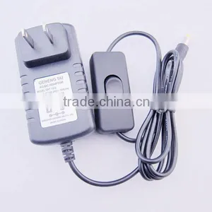 12v 700ma Mobile Power Supply With Switch Button Power Adapter For 3528 5050 Strip LED thumbnail-3