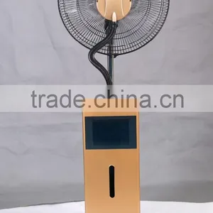 16'' Yellow Multifunction Remote Controller Mist Fan thumbnail-1