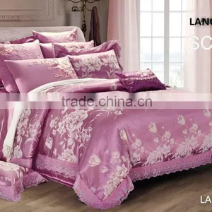 Queen Size King Size Jacquard Embroidery Bedding Set thumbnail-1