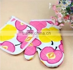 Baking Oven Mitts Microwave Oven Mitts Kitchen Tools Oven Mitt Cotton thumbnail-3