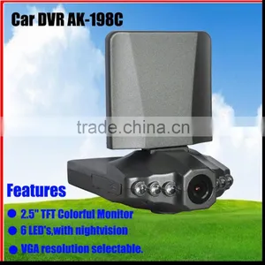 High Qulity 6LED 2.5 Inch LCD Screen Car DVR Vehicle Camera Video Recorder Mini Dash Cam thumbnail-1