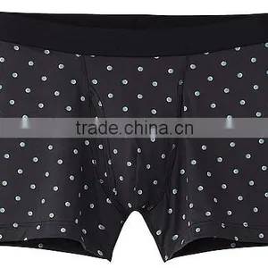 Hot Sell Antimicrobial Quick Dry Printed Dots Microfiber Men Underwear Briefs Boxer Shorts thumbnail-1