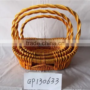 Wholesale Wicker Baskets Rattan Cane Webbing Christmas Gift Baskets Empty thumbnail-2