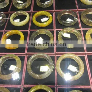 2015 High Quality Natural Rock Rutilated Quartz Crystal Bracelet thumbnail-3