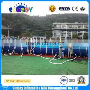 2016 New Design Out Door Metal Wall Swimming Pool in Summer thumbnail-6