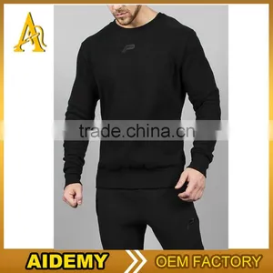 High Quality Spring Casual Plain Long Sleeve 100% Cotton Jersey Mens Bulk Hoodies thumbnail-3