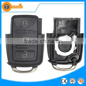 3 Button Key Parts Without Blade No Chip Groove Flip Remote Car Key Cover Shell Blanks Wholesale for vw Jetta Mk6 Mk4 6 thumbnail-1