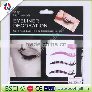 Temporary Tattoo Eye Shadow Eye Liner Sticker for Body Smoky Eyes Eyebrow Makeup Sticker Body Art thumbnail-4