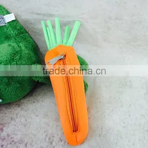 School Supply Creative Carrot Design Pen Bag 3D Pencil Bag for Kids thumbnail-5