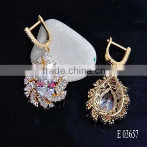 Infinite Factory Direct Sale 925 Sterling Silver White Gold Earrings Crystal Diamond Earrings For Beautiful Women thumbnail-5