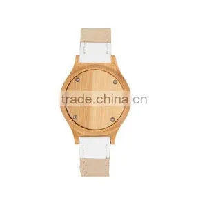Hot Selling Leather Strap Cheap Wooden Watches for Men and Women thumbnail-3